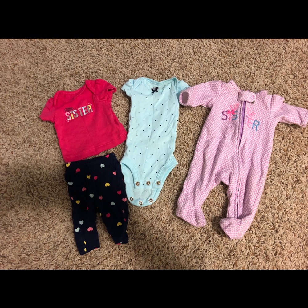 Carters little sister set infant girl